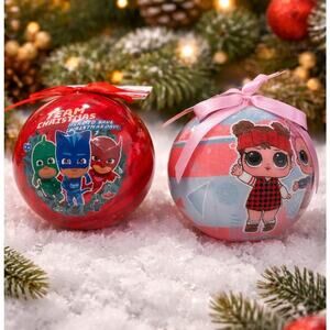 PJ Mask LOL surprise Christmas Ornament bundle kids holiday new Lot of 2 gifts
